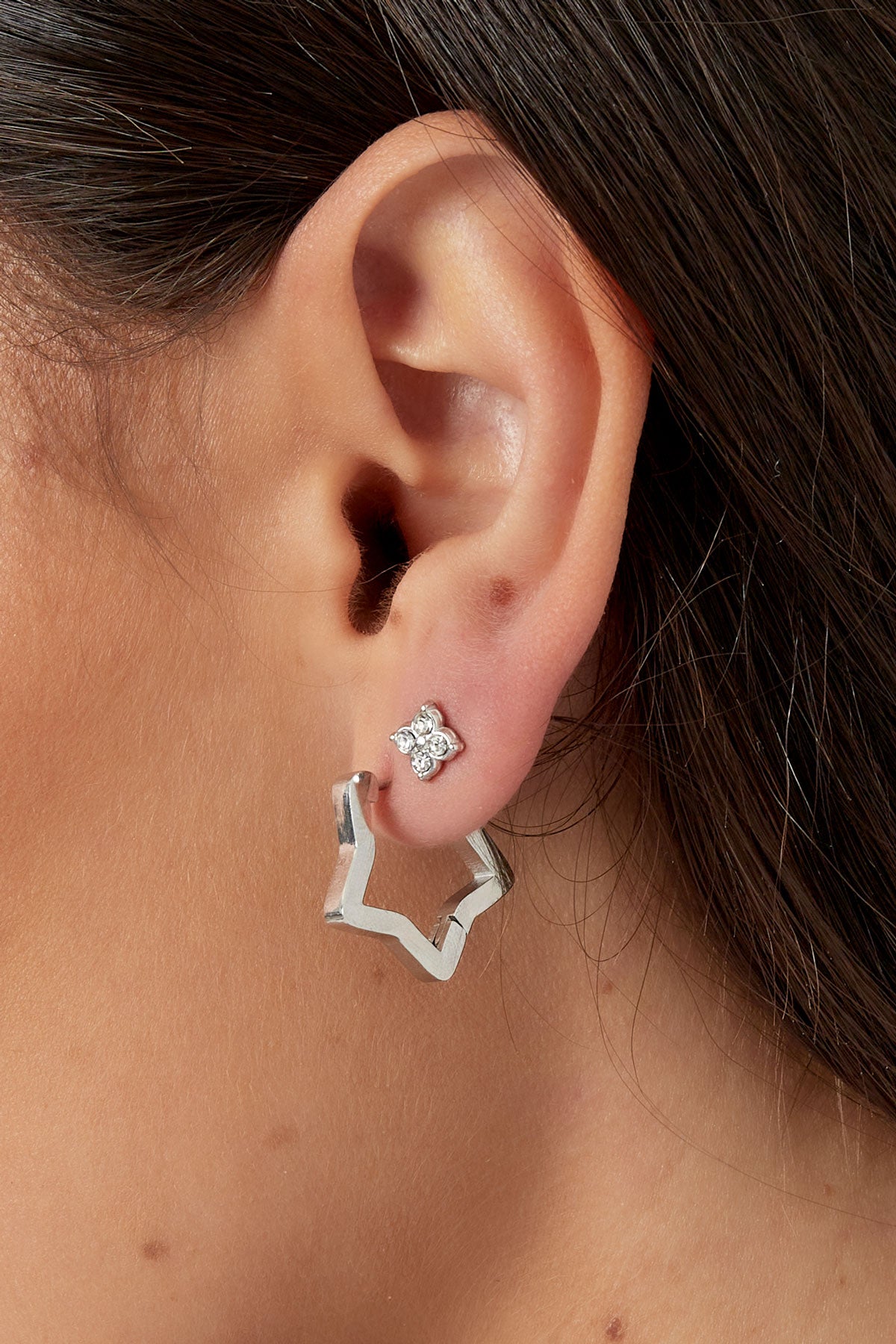 stud earrings sparkle with stones