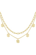layered luck necklace