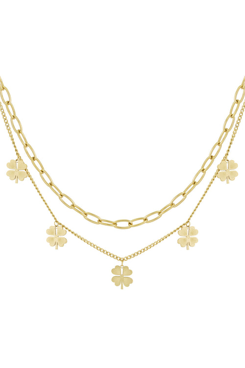 layered luck necklace