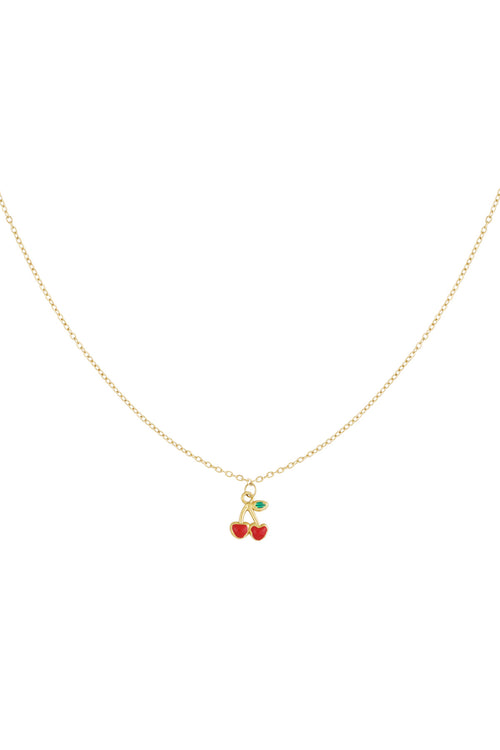 necklace cherry love