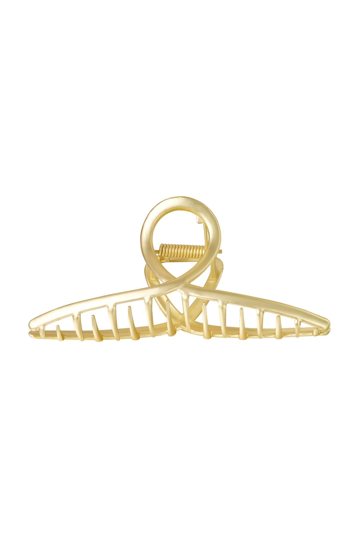 Hairclip Yvonne Vintage Gold Color Metal