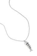 Necklace with moving fish charm