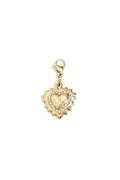 Jewelry charm heart with eye DIY