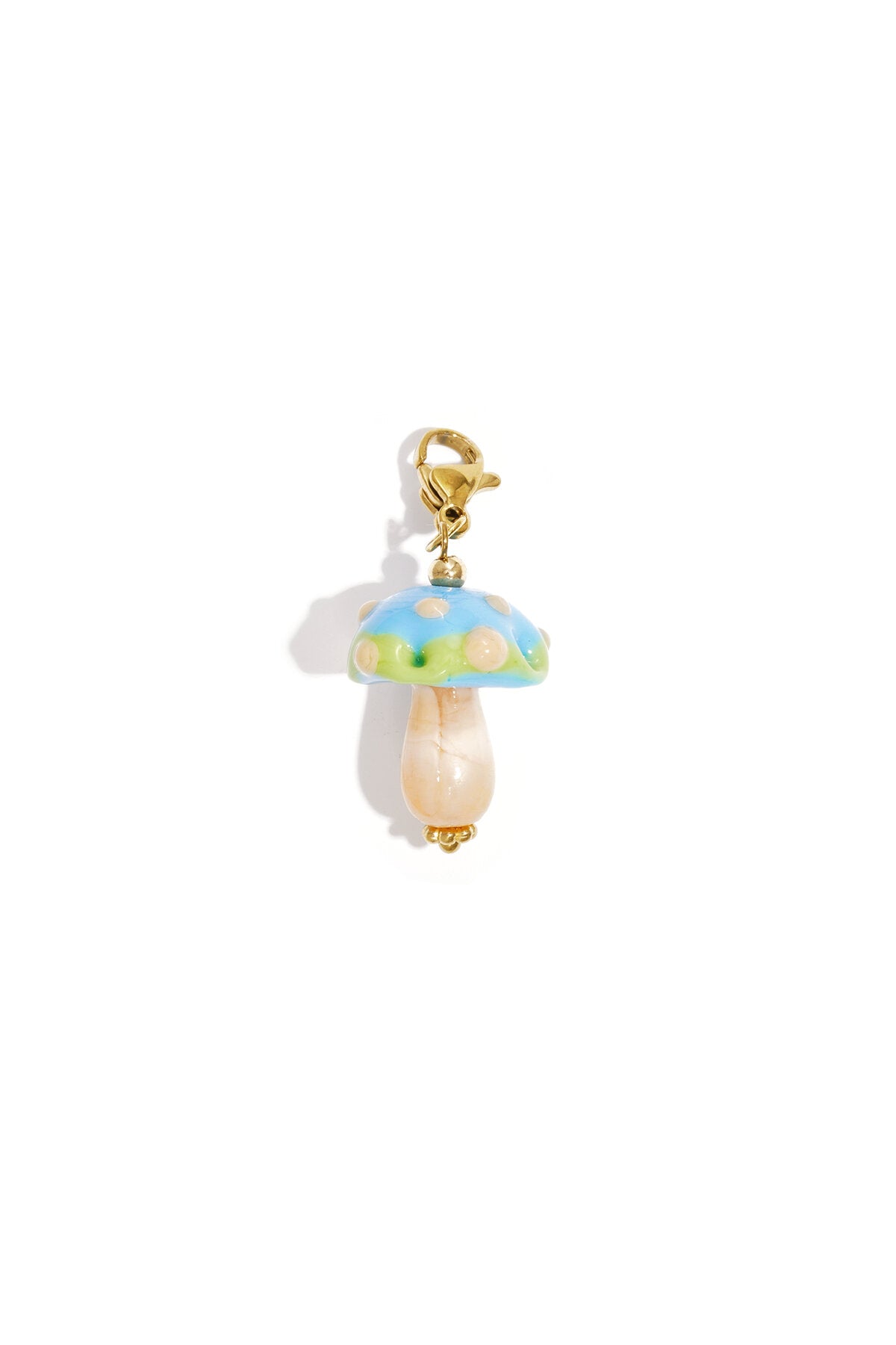 Jewelry charm mushroom orange DIY