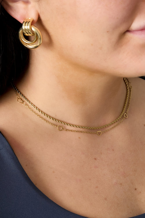 Chain Necklaces Heart Casual Daily Simple Series Women's jewelry