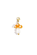 Jewelry charm mushroom orange DIY